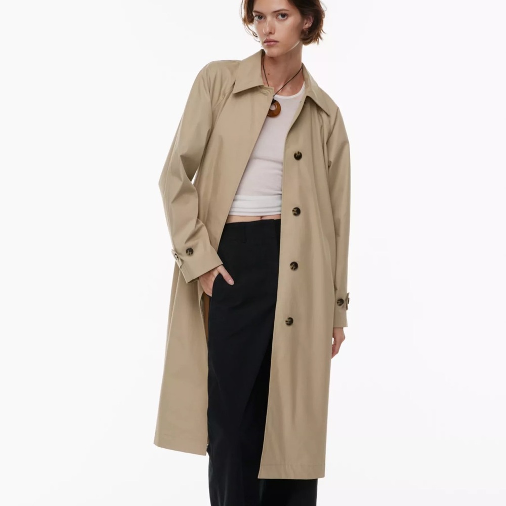 Aritzia Wilfred Diana Trench Coat, Wicker Tan, 2XS